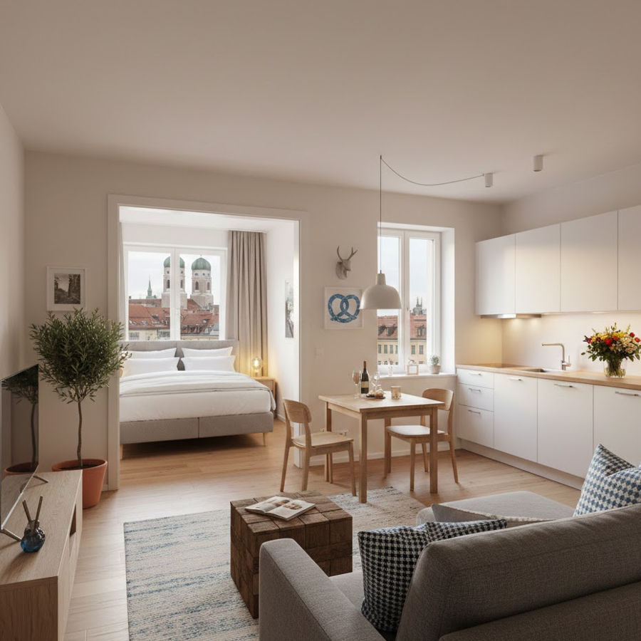 Wohnen auf Zeit München – Anmelden für Vermieter: Beschreiben Sie hier die Details Ihrer möblierten Wohnung und bieten diese an 